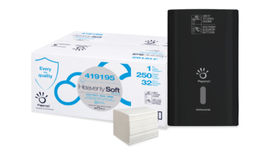 Sofidel’s Papernet brand launches door tissue and dispensers to improve restroom hygiene